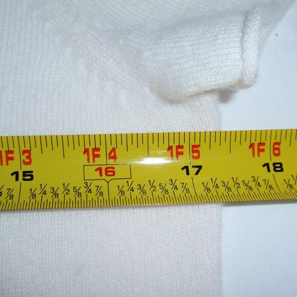 J.Crew 100% Cashmere Short Sleeve T-Shirt Women’s Ivory S White Soft Knit Tee - Picture 13 of 14